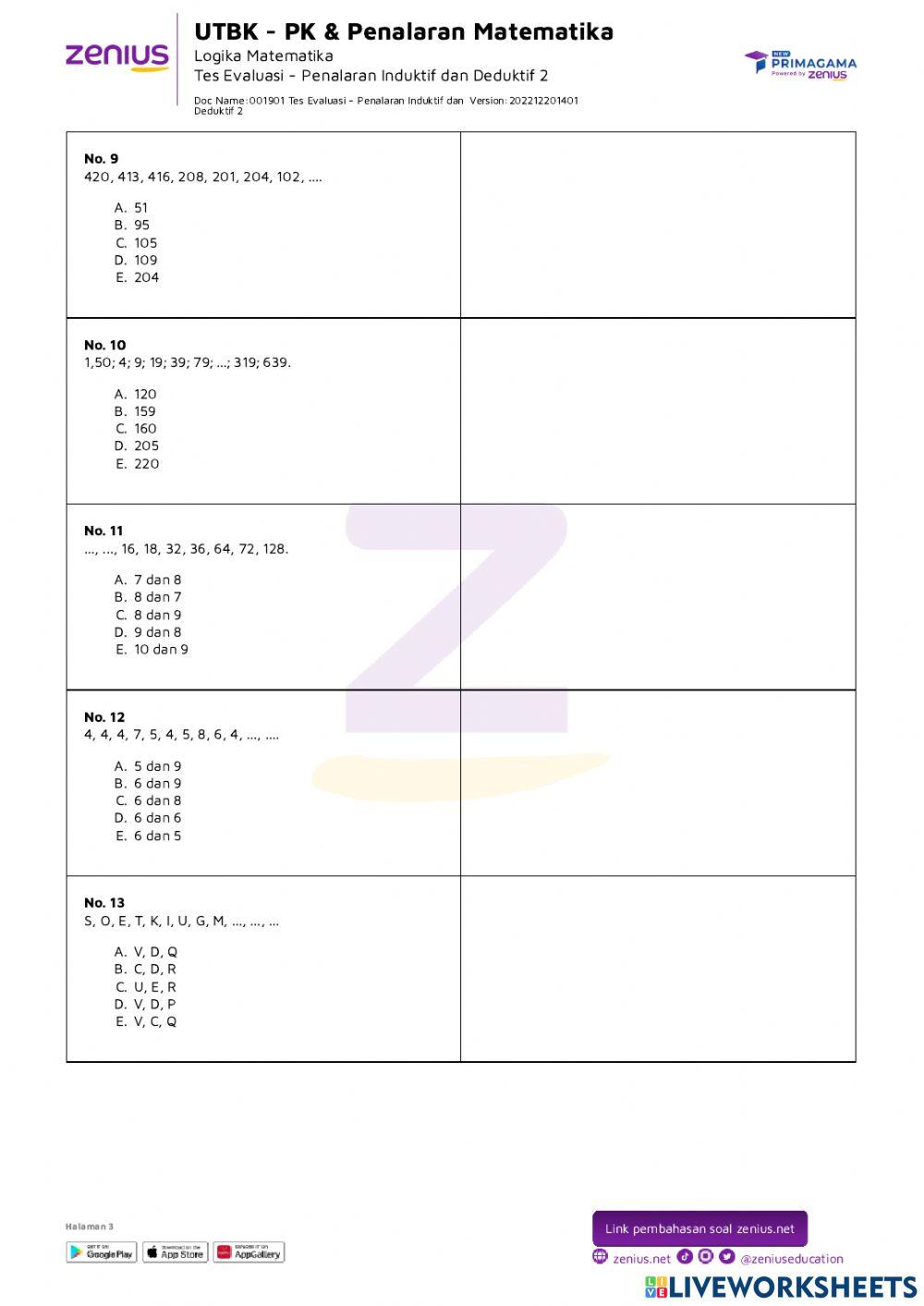 Penalaran Matematika Paket 4