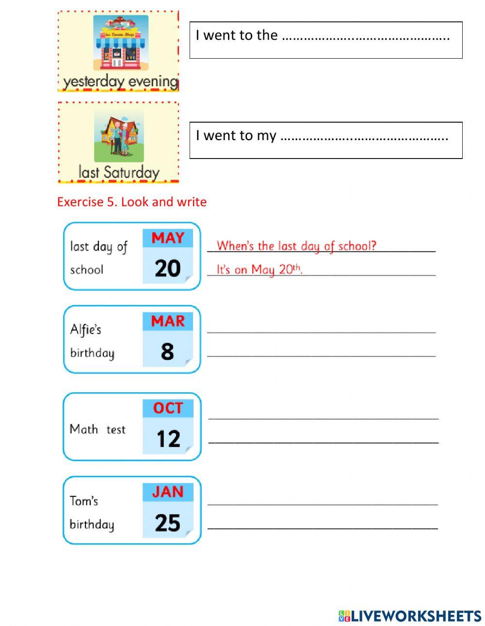Smart start 5 - Theme 6 - TIME - REVIEW lesson 1, 2, 3