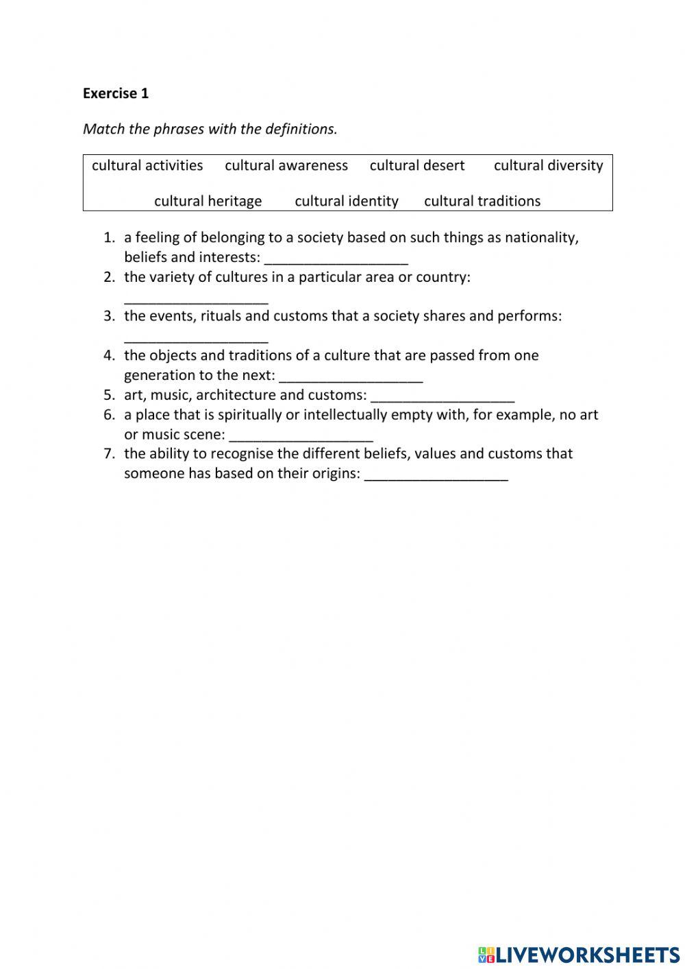 IE3, Unit 8, Grammar and Vocabulary, Exercise 1
