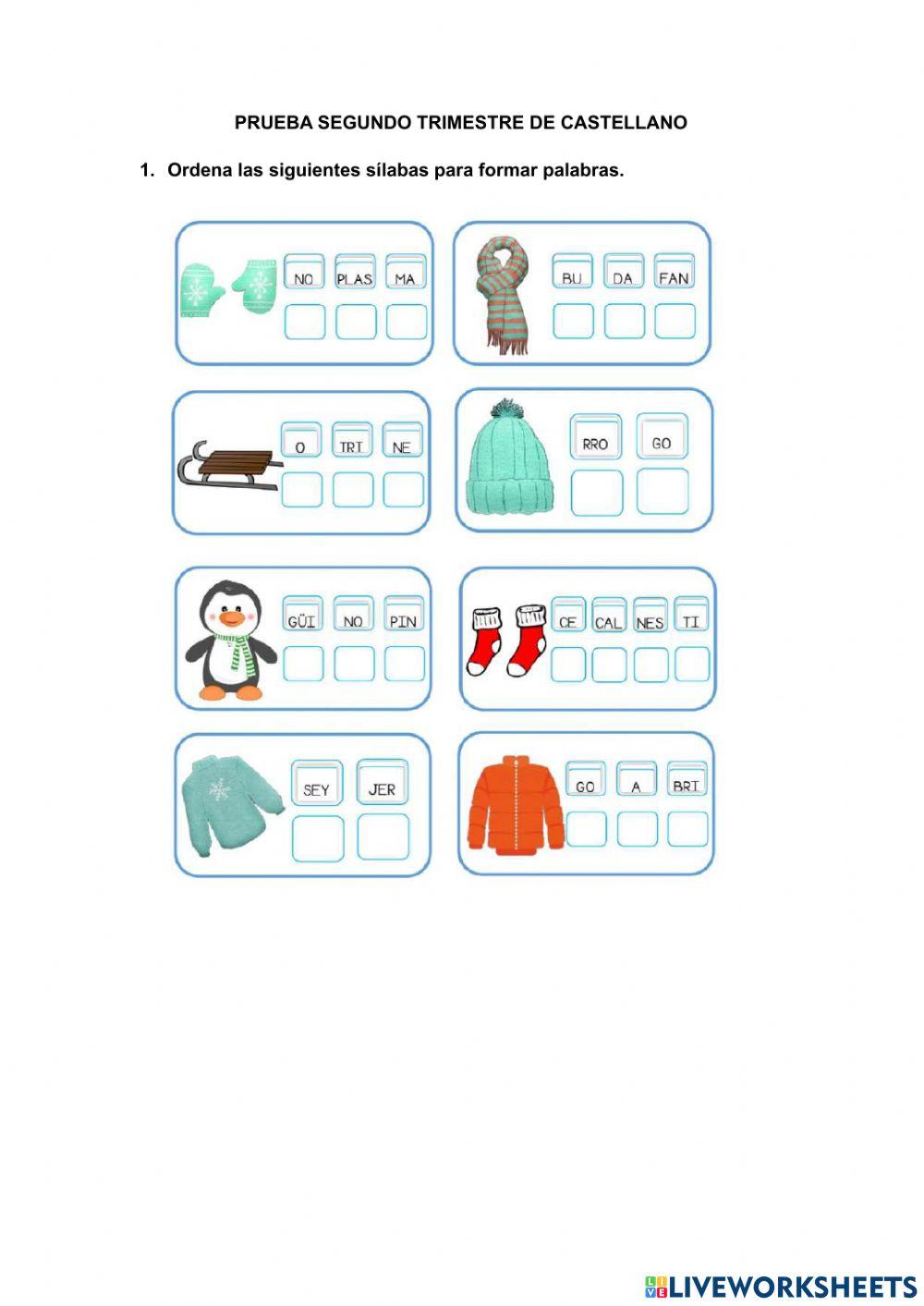 Castellano - ejercicios varios