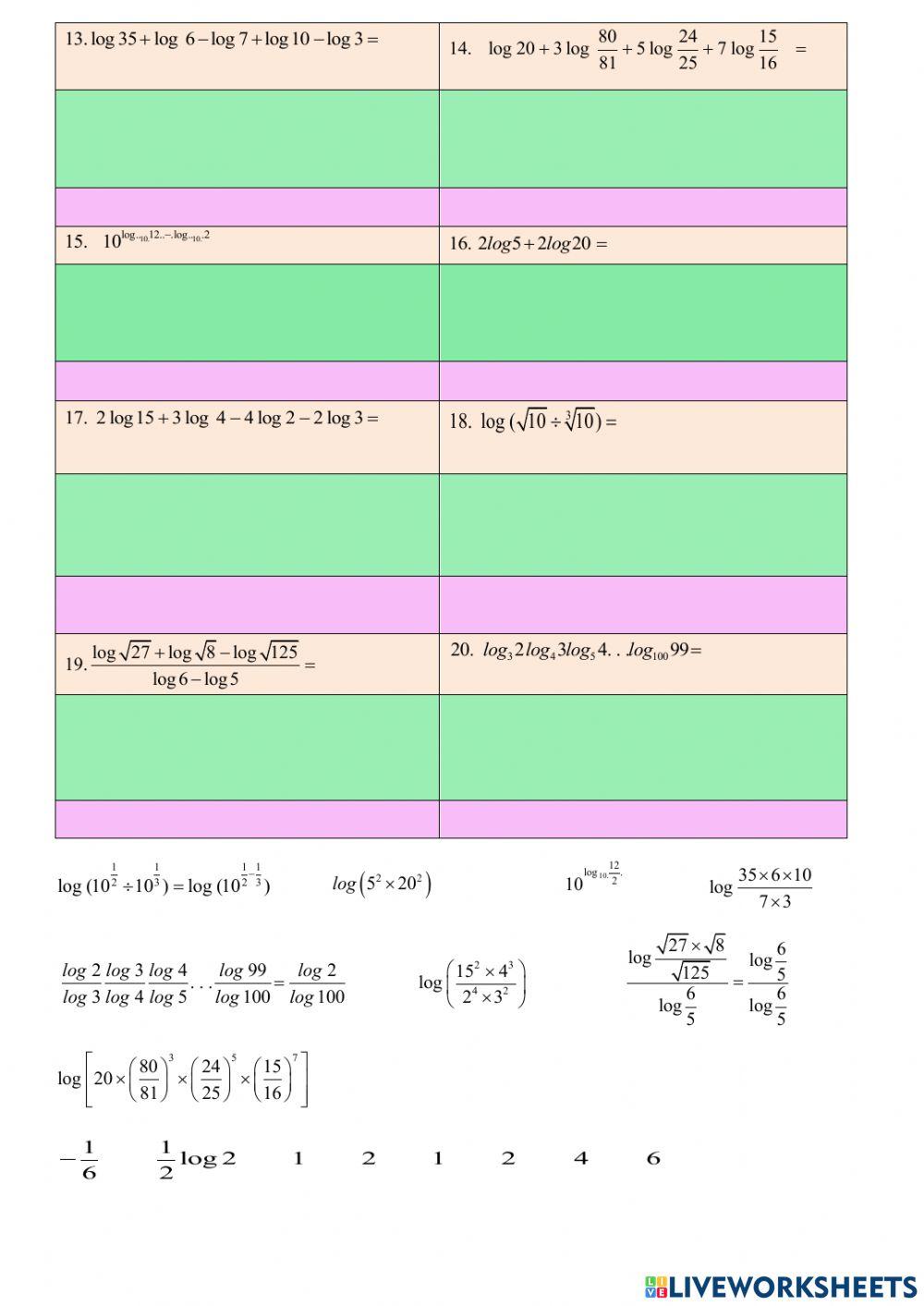 สมบัติของลอการิทึม bykrookung