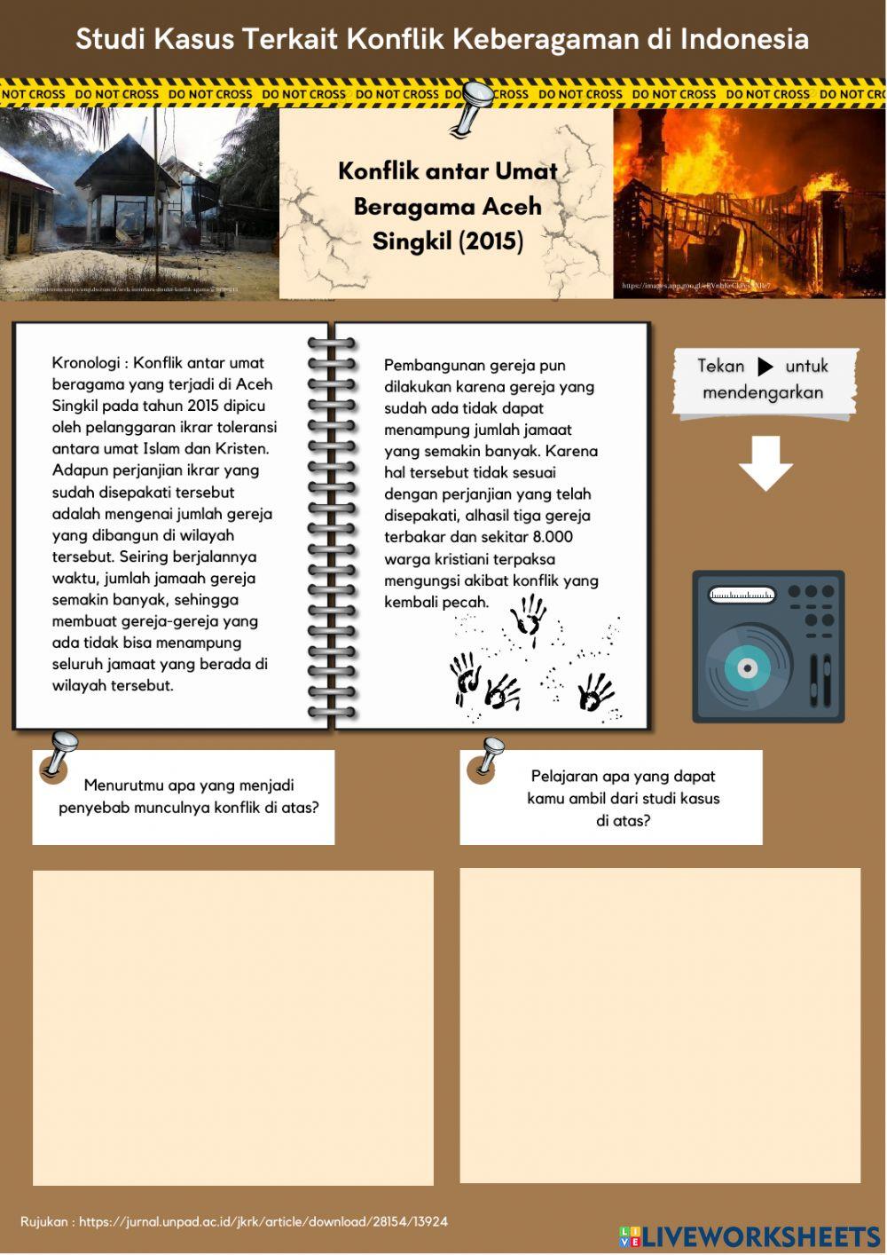 Studi Kasus Terkait Konflik Keberagaman Masyarakat Indonesia