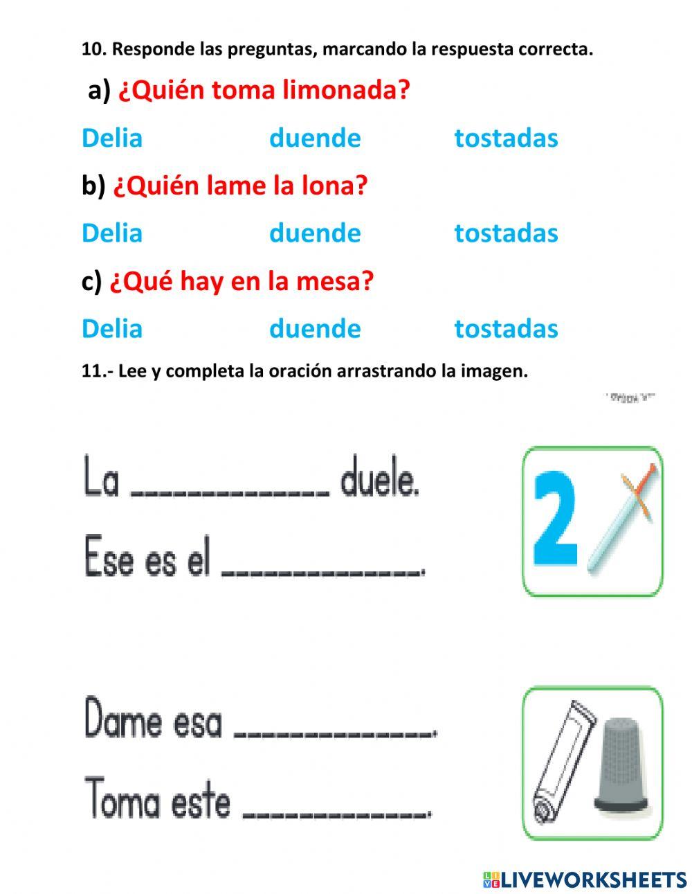 Trabajemos con la letra o consonante d D