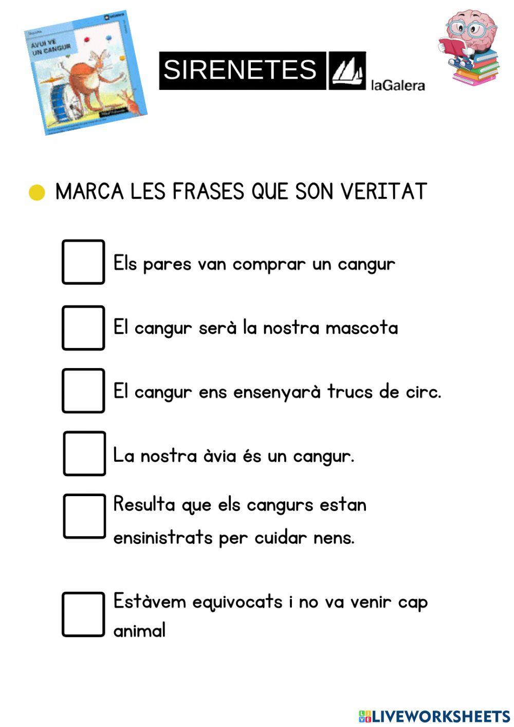 Sirenetes-avui ve un cangur