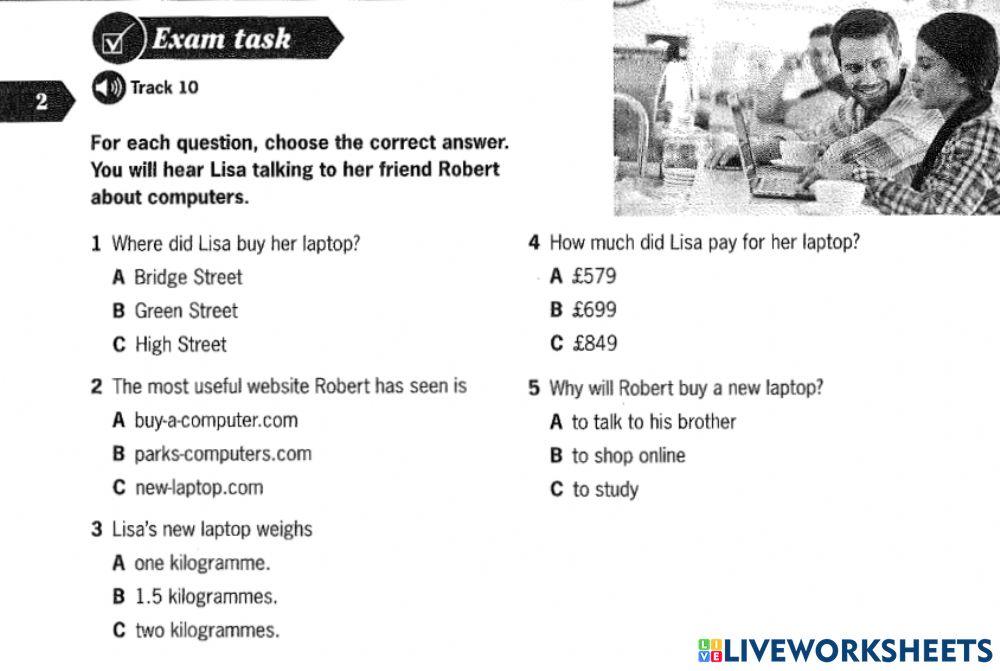 Listening A2 key part 3