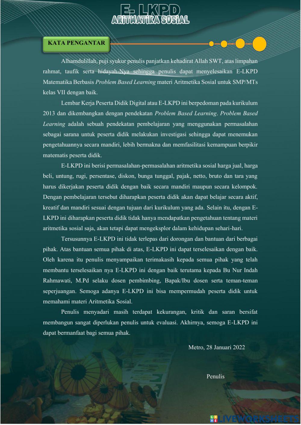 Menghitung Nilai Keseluruhan, Per Unit, dan Sebagian