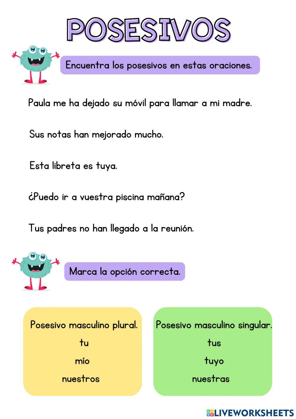 Posesivos Posesivos