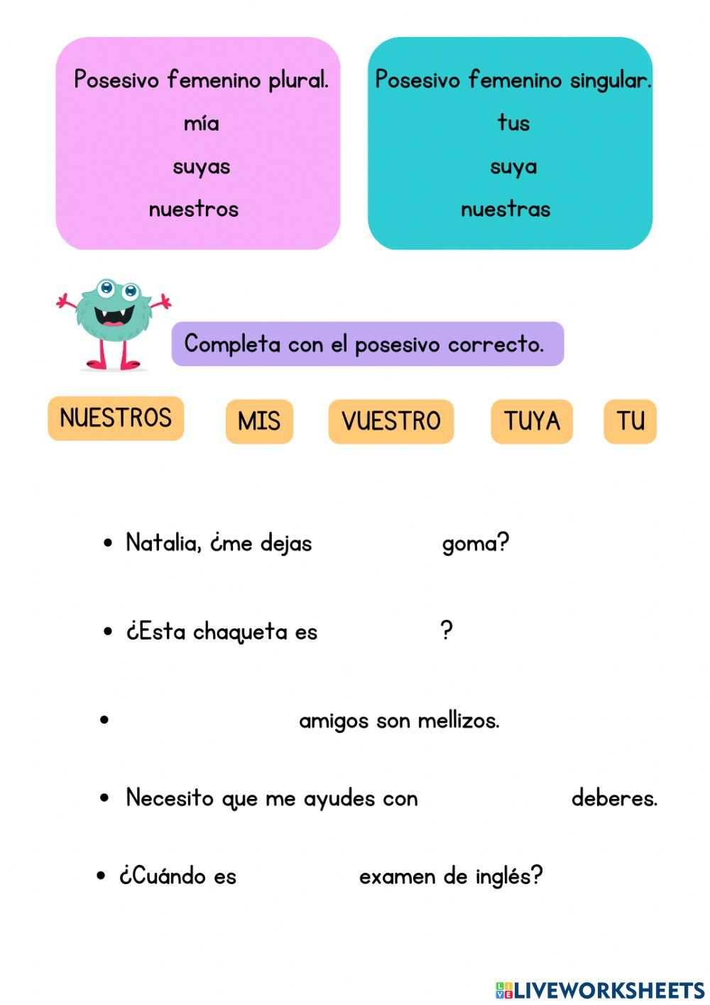 Posesivos Posesivos