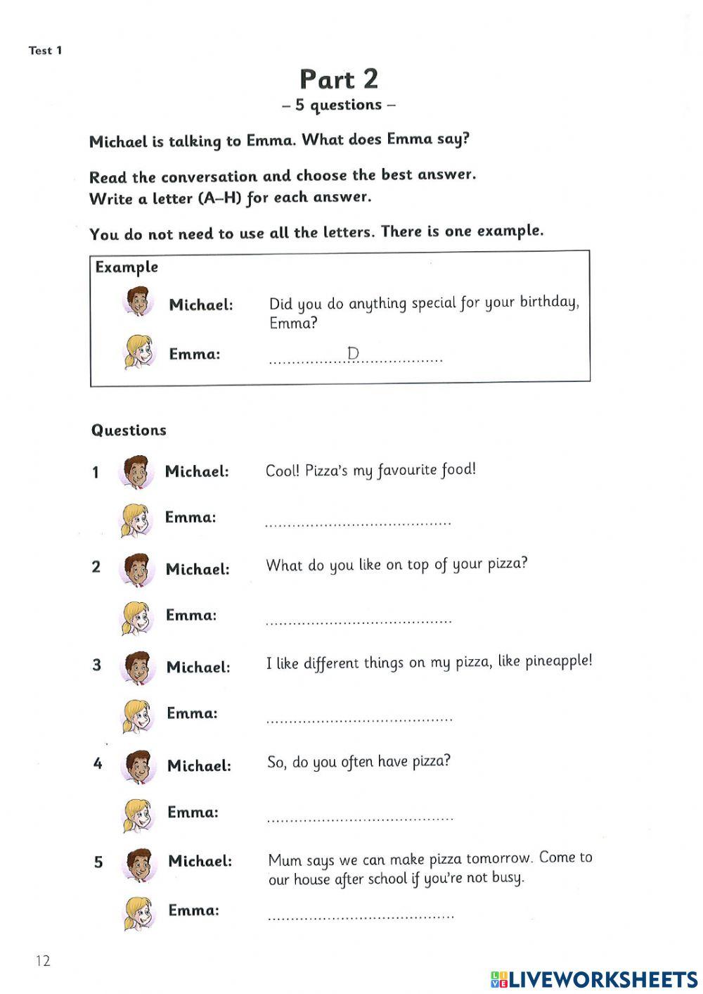 Reading test 1 flyers 4