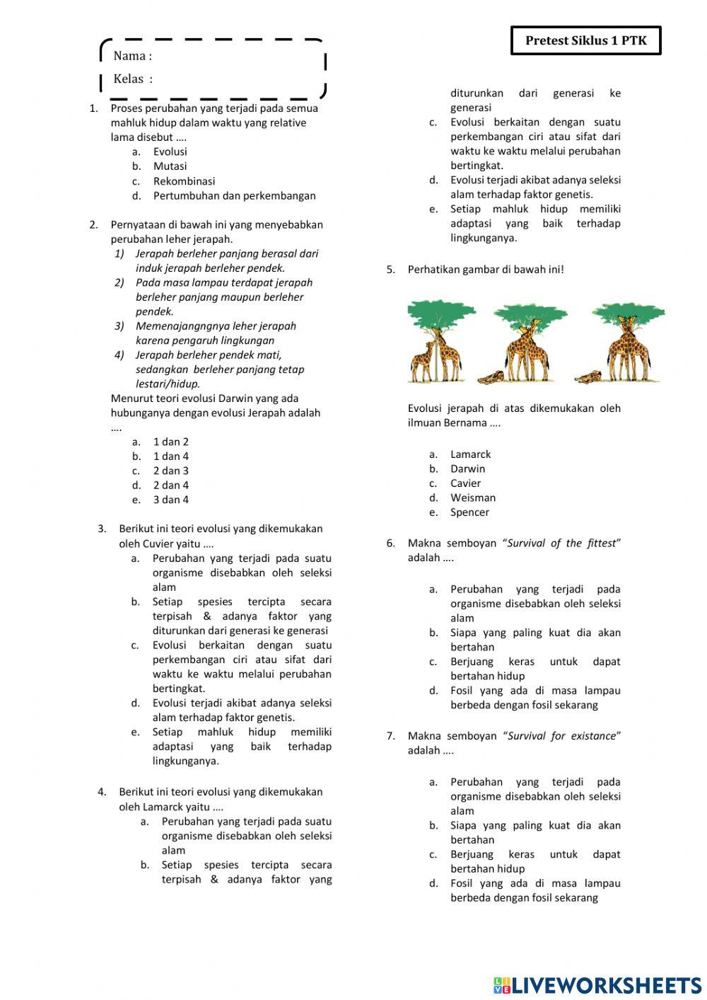 Teori perbandingan evolusi