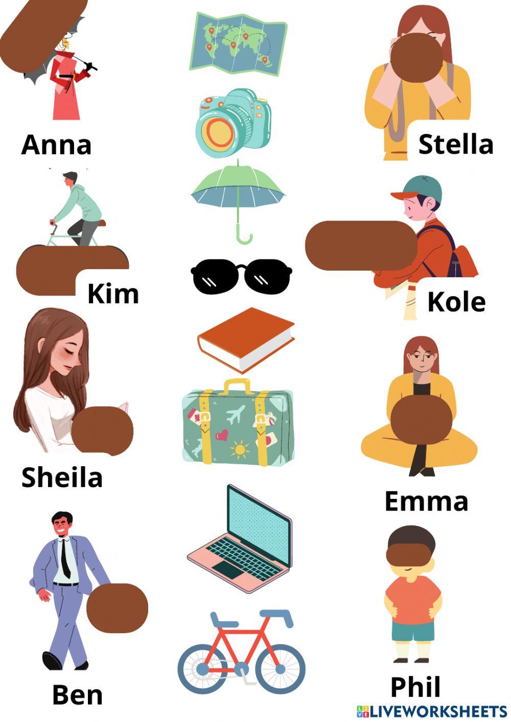 Possessive's objects roadmap unit 1 a2