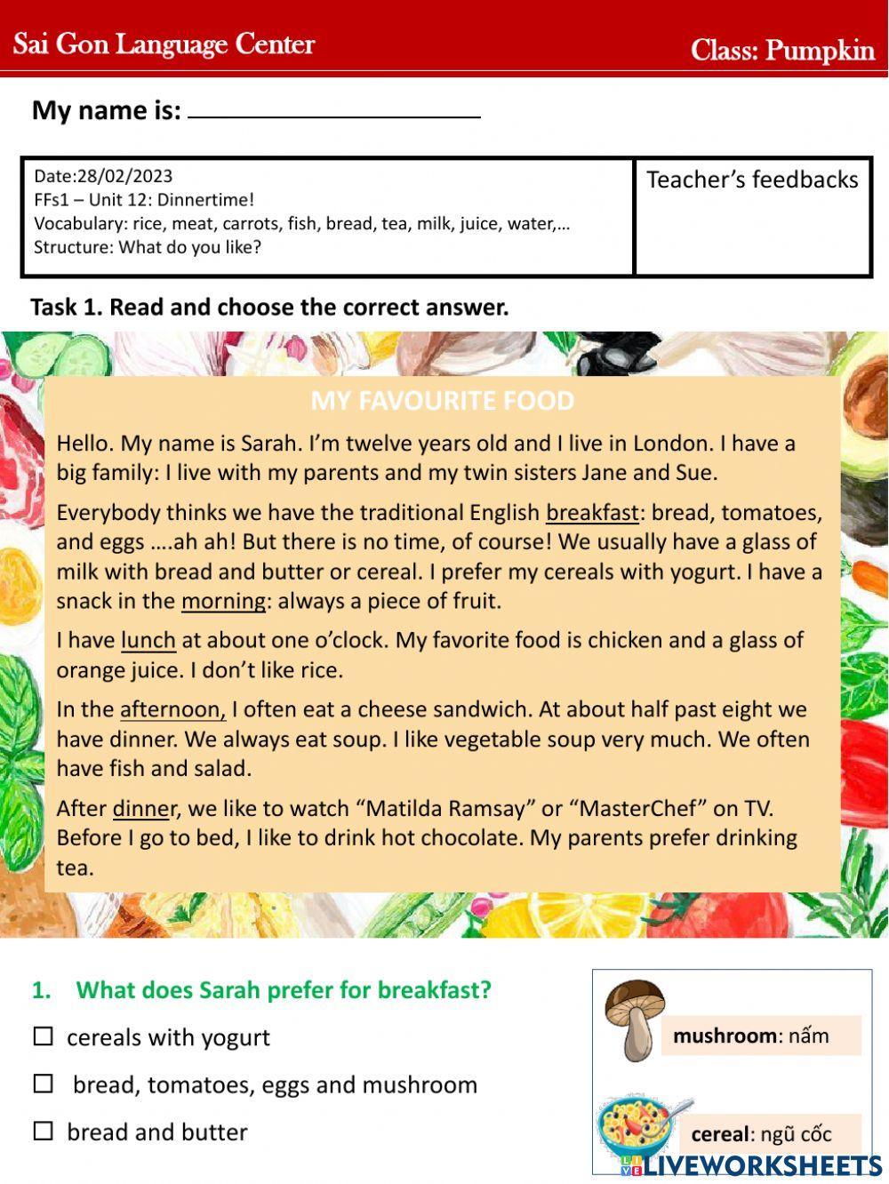 Pumpkin FFs1 - Unit 12 (28.02)