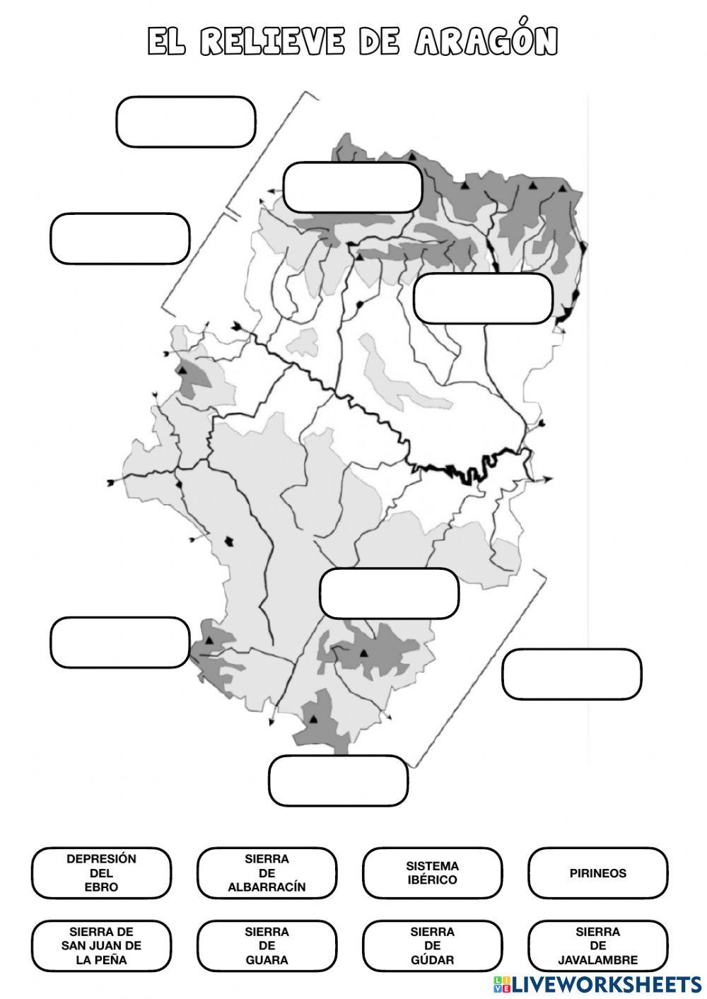 El relieve de Aragón