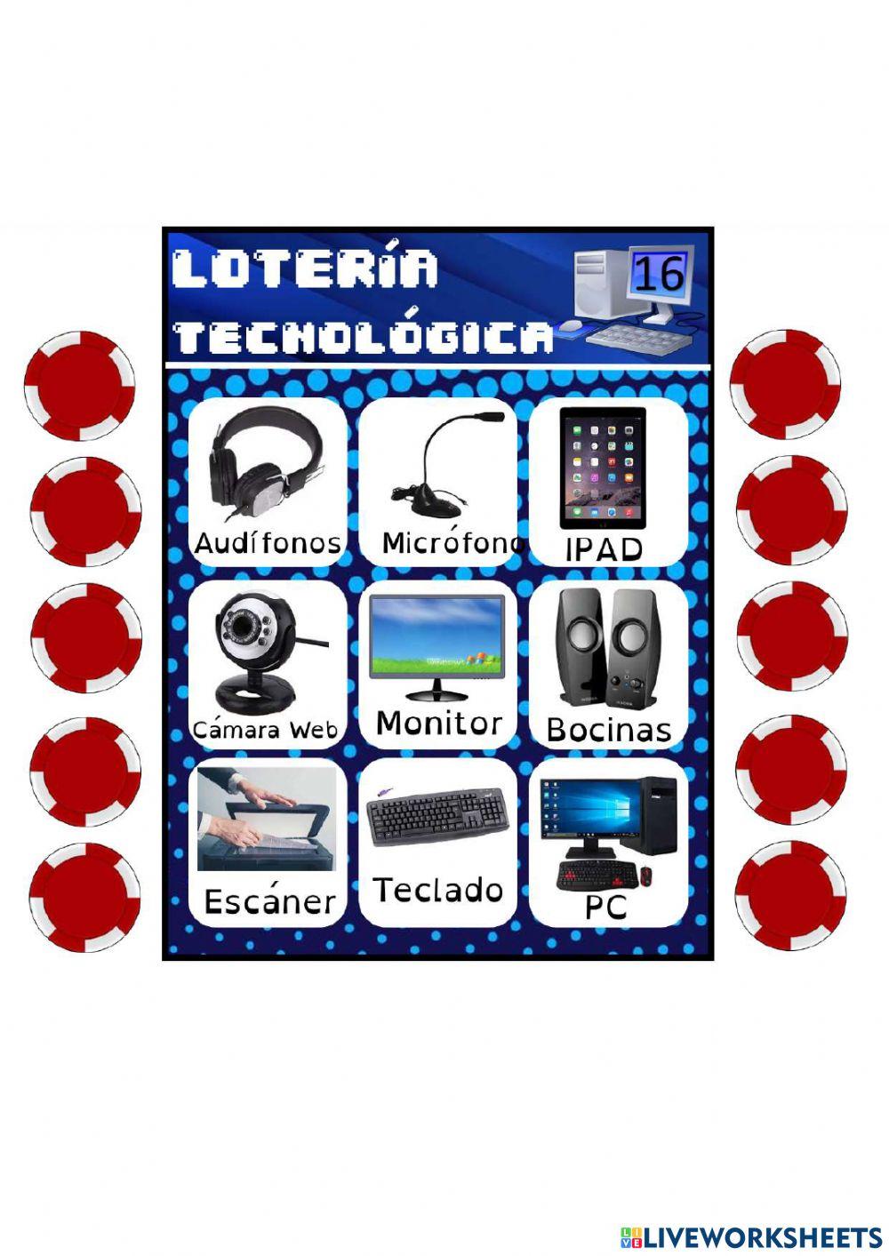 Tablas lotería tecnológica 10-18