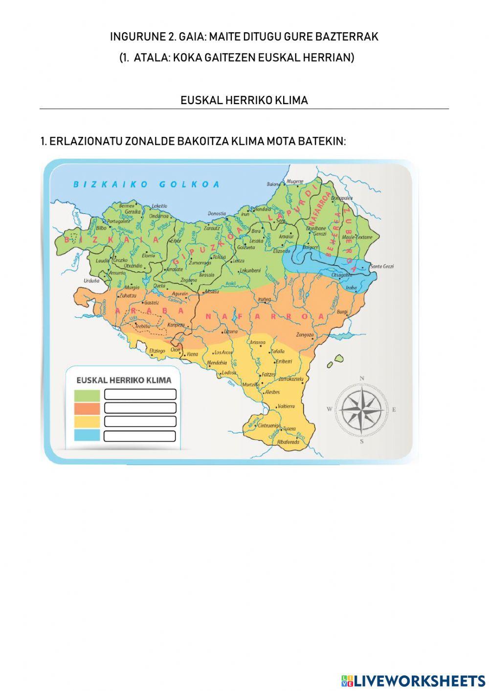 Euskal herriko klima motak Euskal herriko klima motak