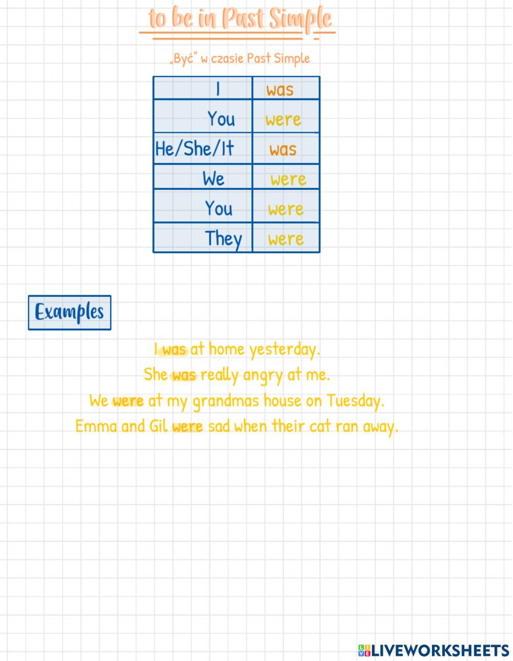 Past Simple theory + exercises