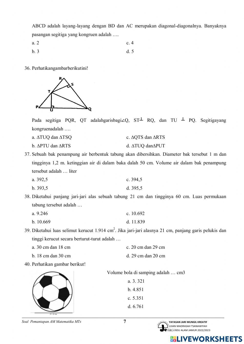 Pemantapan am matematika