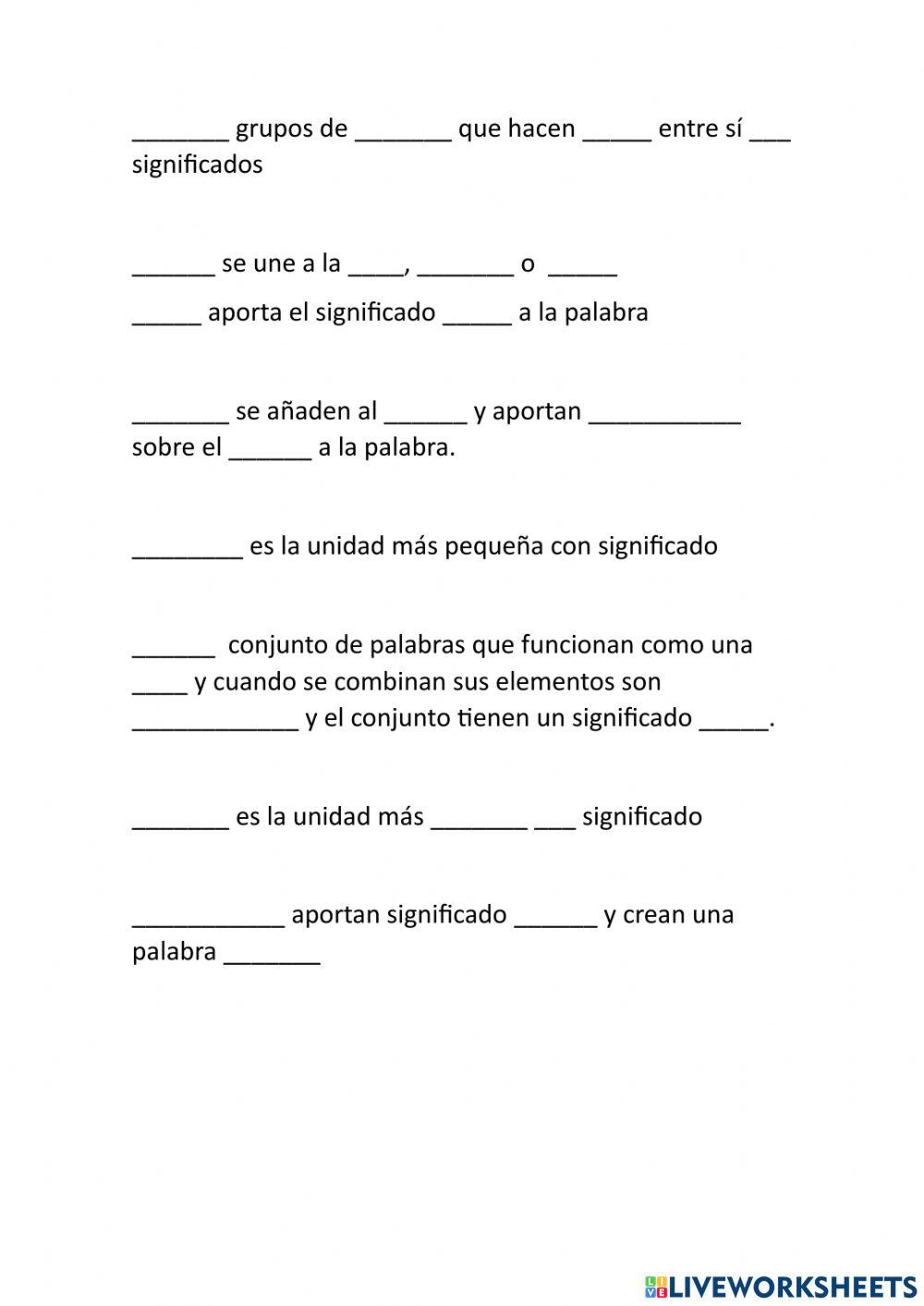 Lengua repaso 2º evalucion