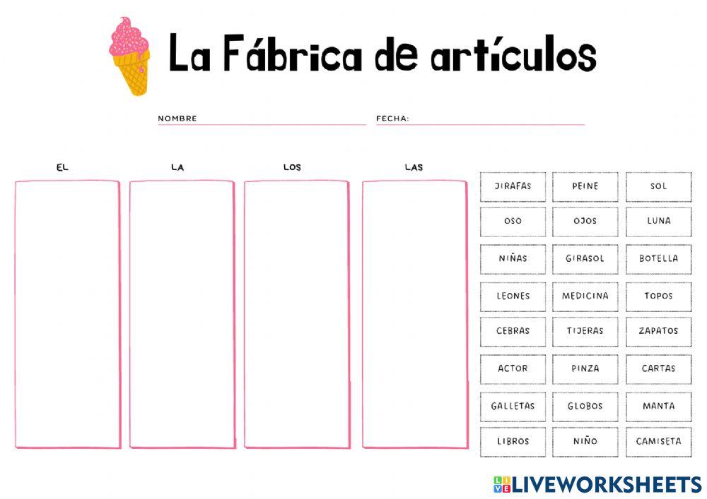 Fabrica de articulos