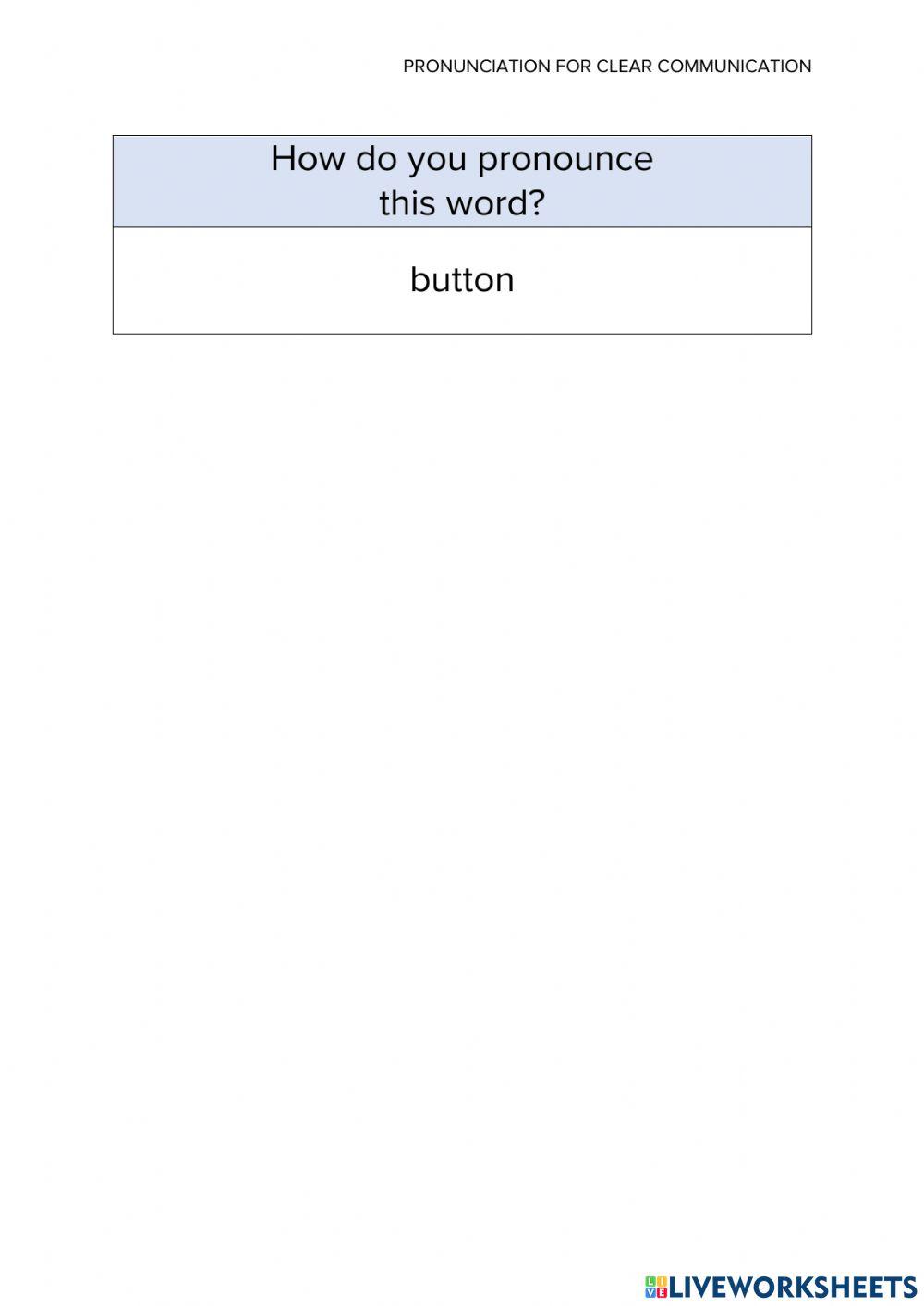 Pronunciation – glottal t
