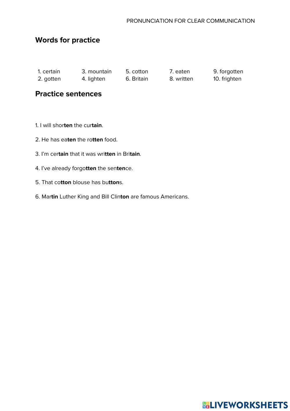 Pronunciation – glottal t