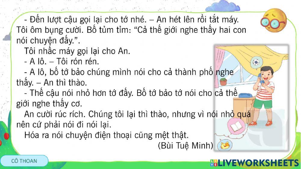 A lô, tớ đây