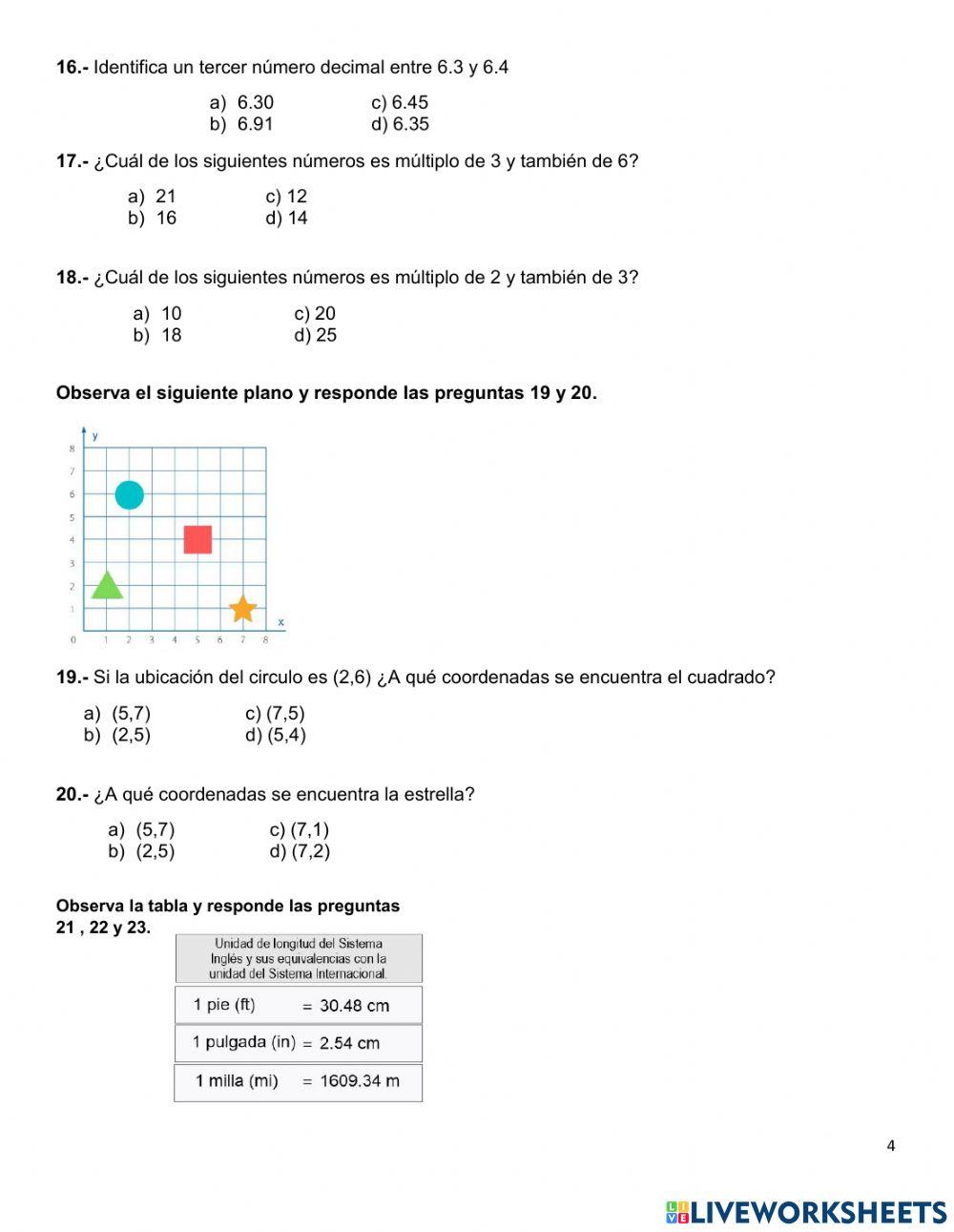 Repaso 2do trim matematicas