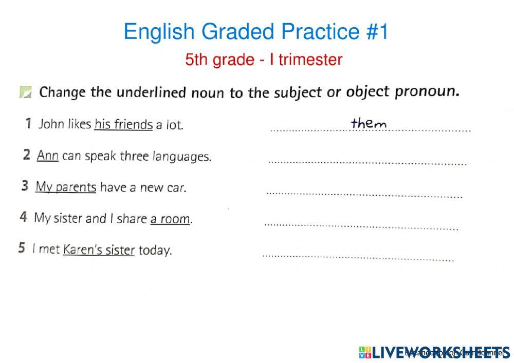 Graded Practice -1 English
