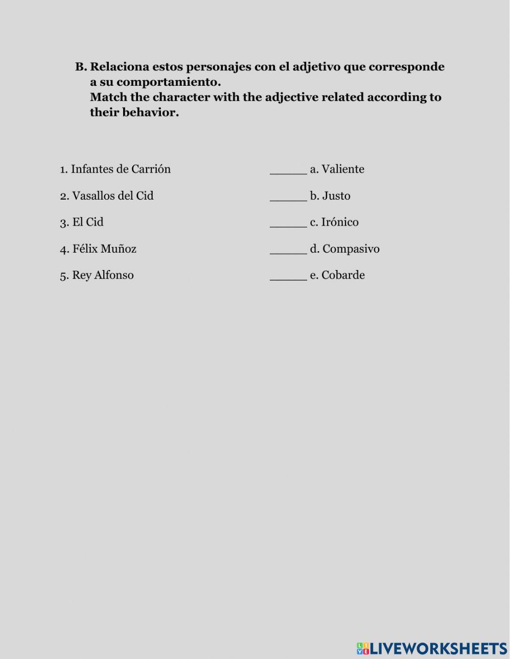 Cantar del mío Cid - Capítulo 5