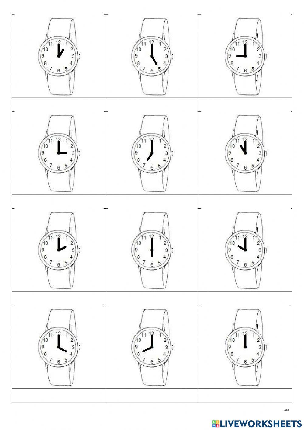 Las horas del reloj (DML 00)