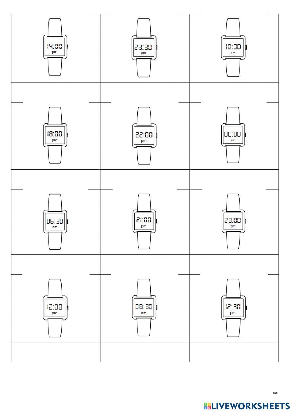 Las horas del reloj (DML 00)