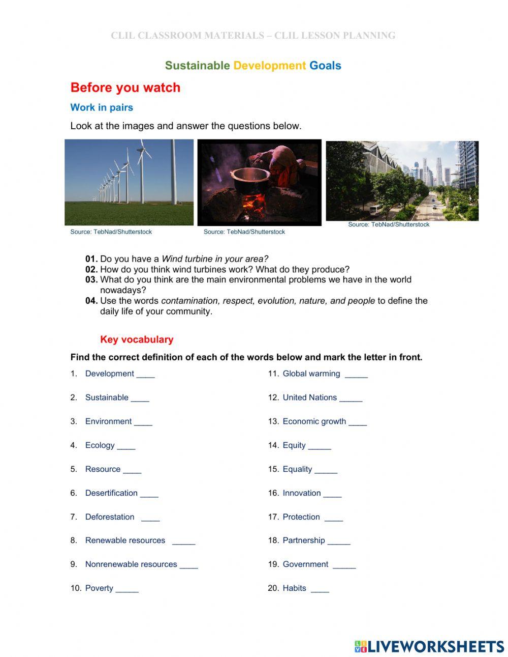 sustainable-development-goals-activity-live-worksheets