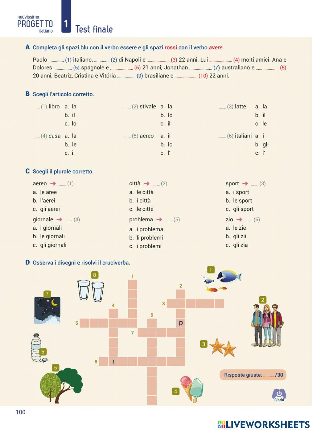 Test finale unità 1