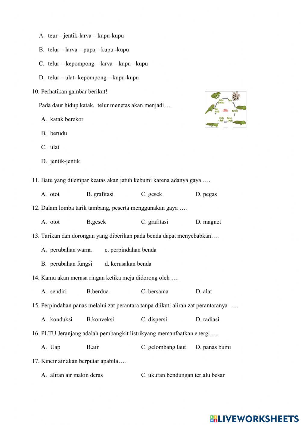 Try out ipa kelas 6 sd