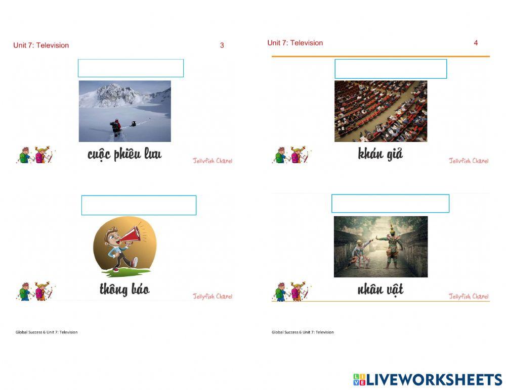 Global Success 6 Unit 7: Television