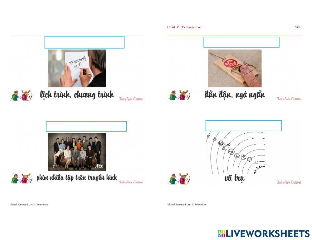 Global Success 6 Unit 7: Television