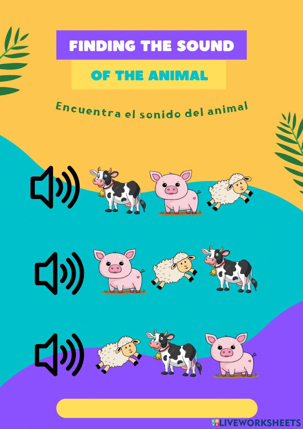 Finding the soung of the animal