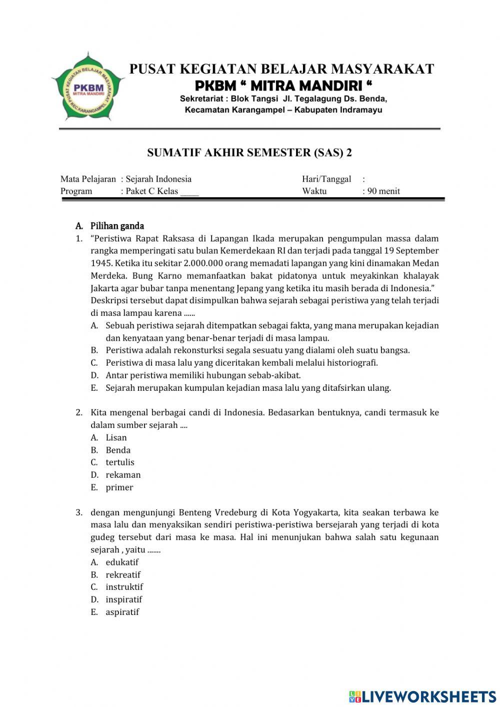 Sas Sejarah Indonesia