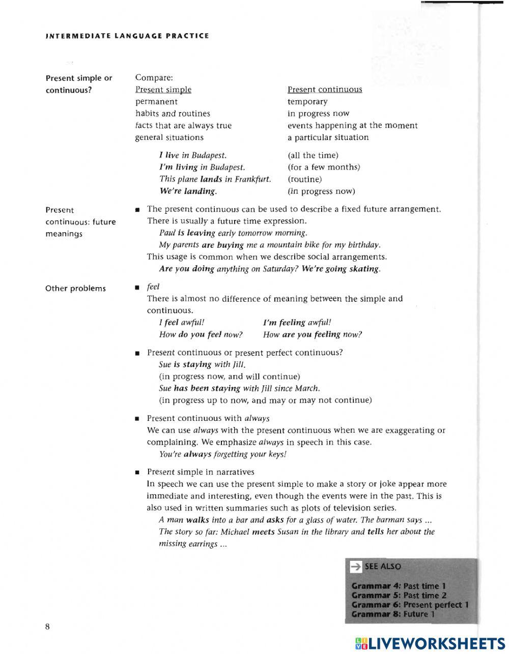 Grammar - Present time