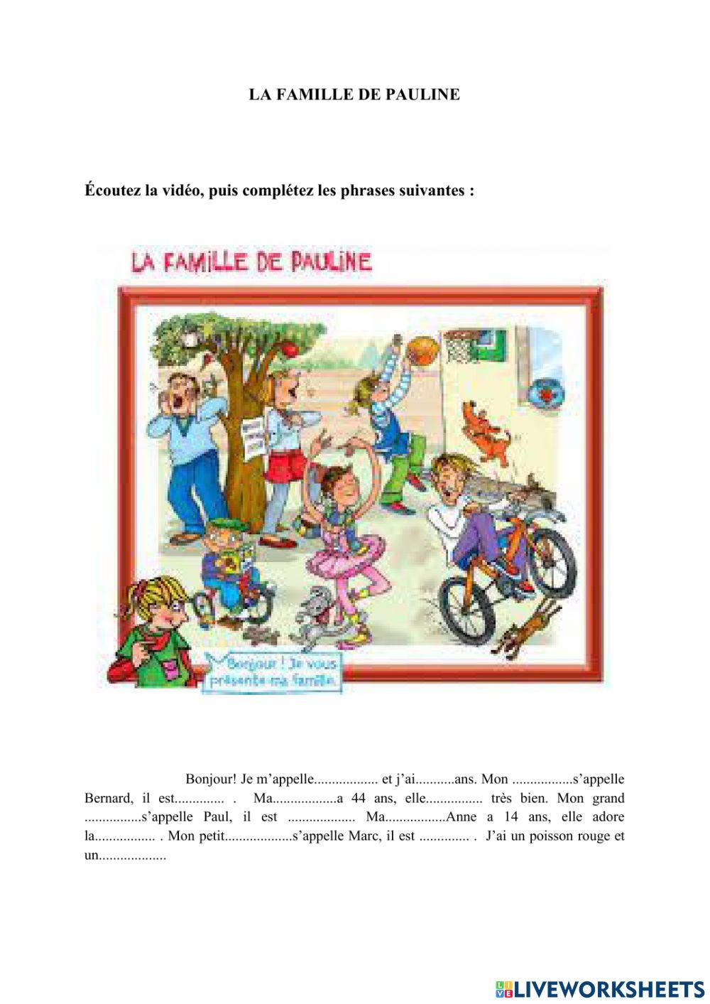 La famille de Pauline