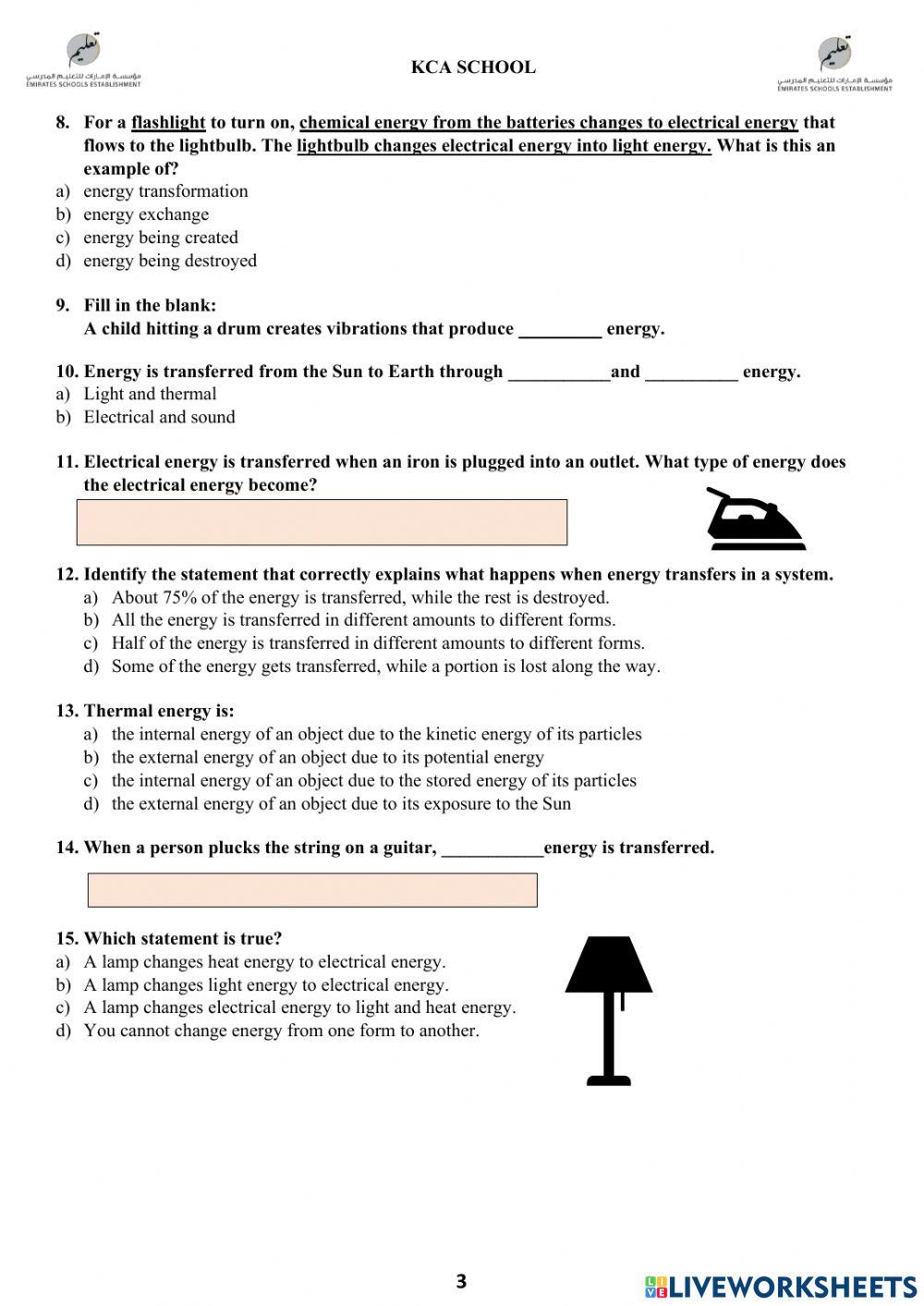 Science MODULE 1 P1 Grade4 Transfer by Mr. Aied