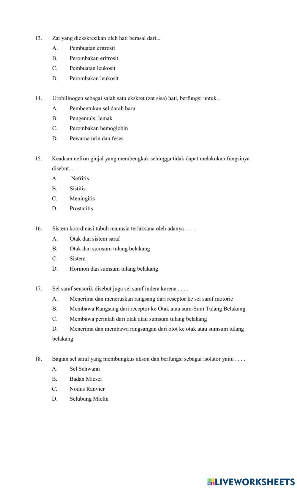 Pts biologi kelas 9 semester 2