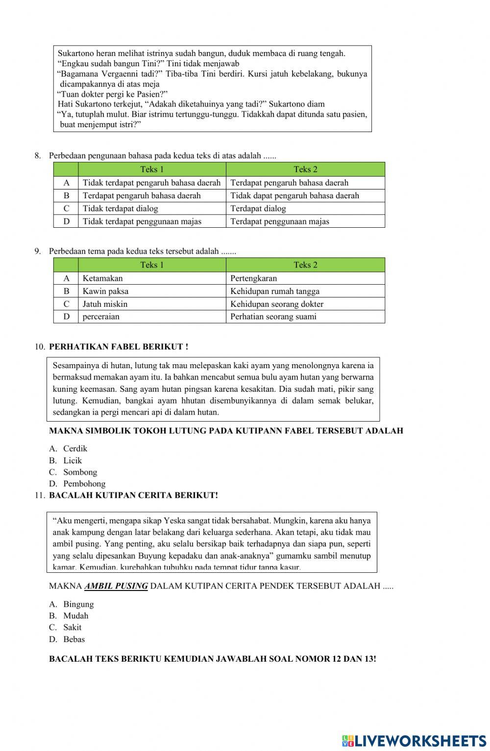 Sas bahasa indonesia