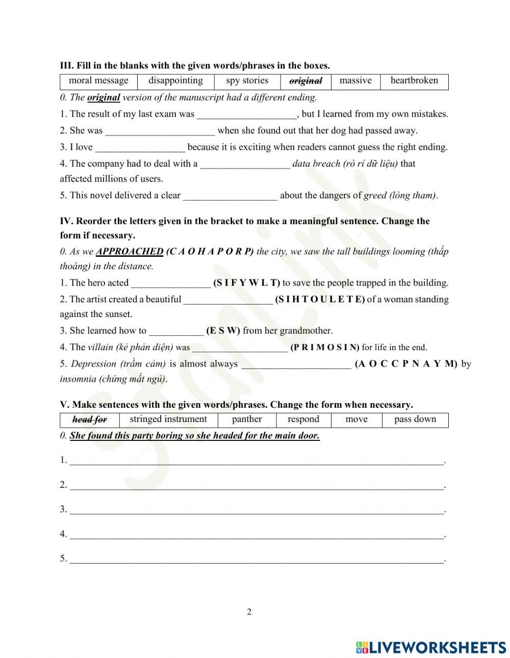 Foreign teacher-S8-Week 28-U8-Vocab revision