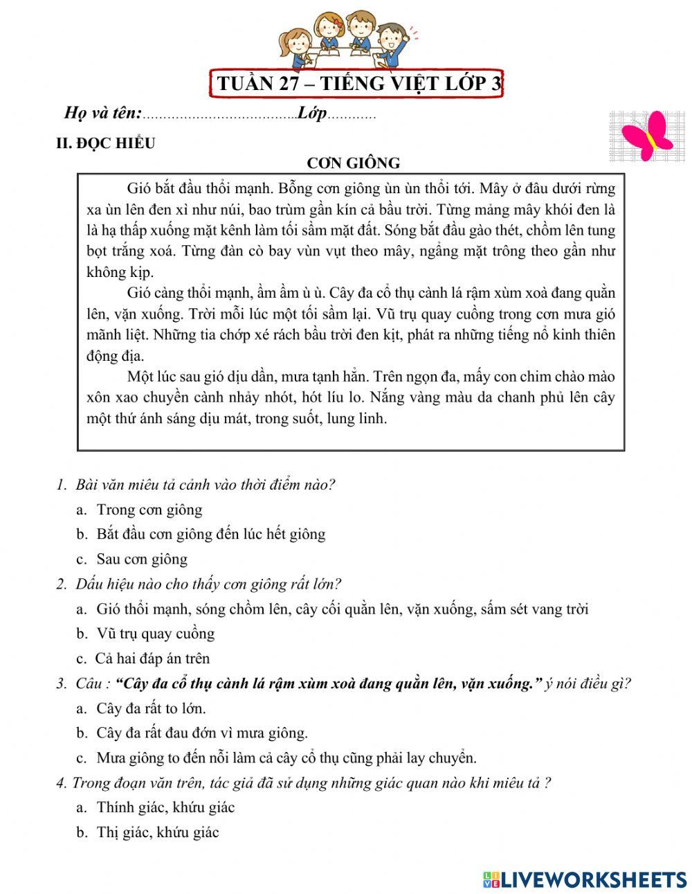 Phiếu TV tuần 26