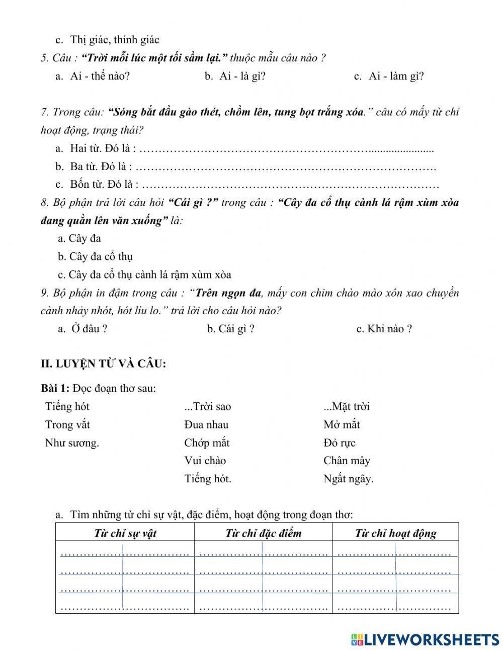 Phiếu TV tuần 26