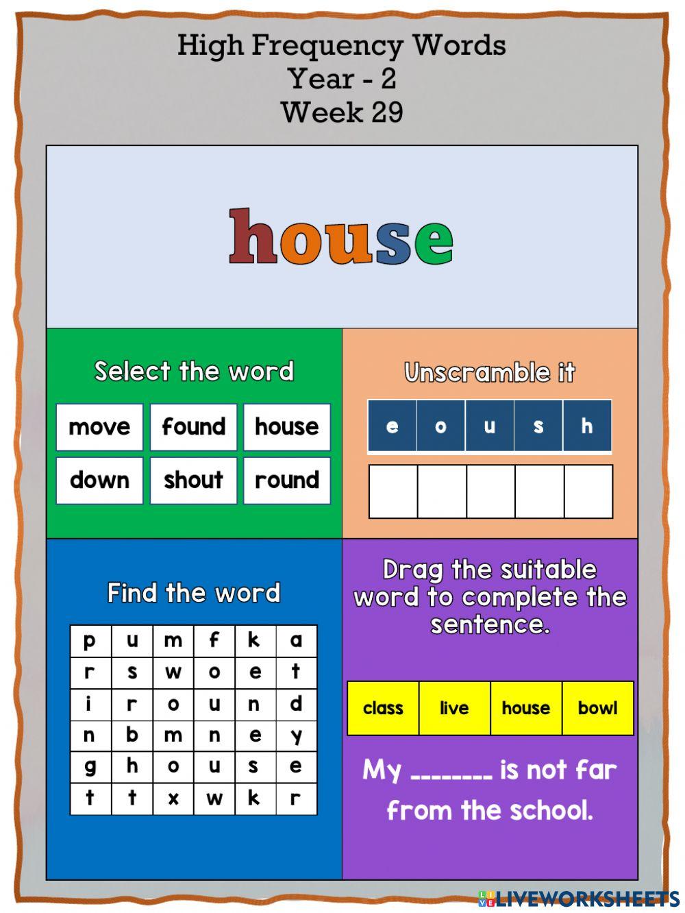 High Frequency Words 2