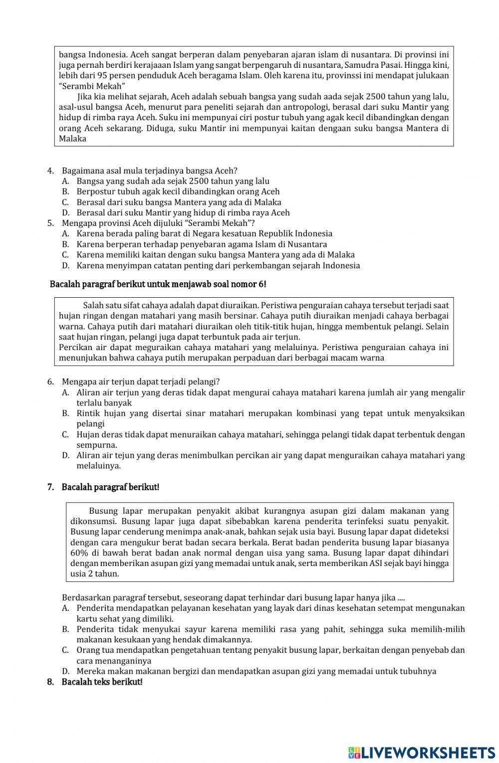 Sas bahasa Indonesia Paket A