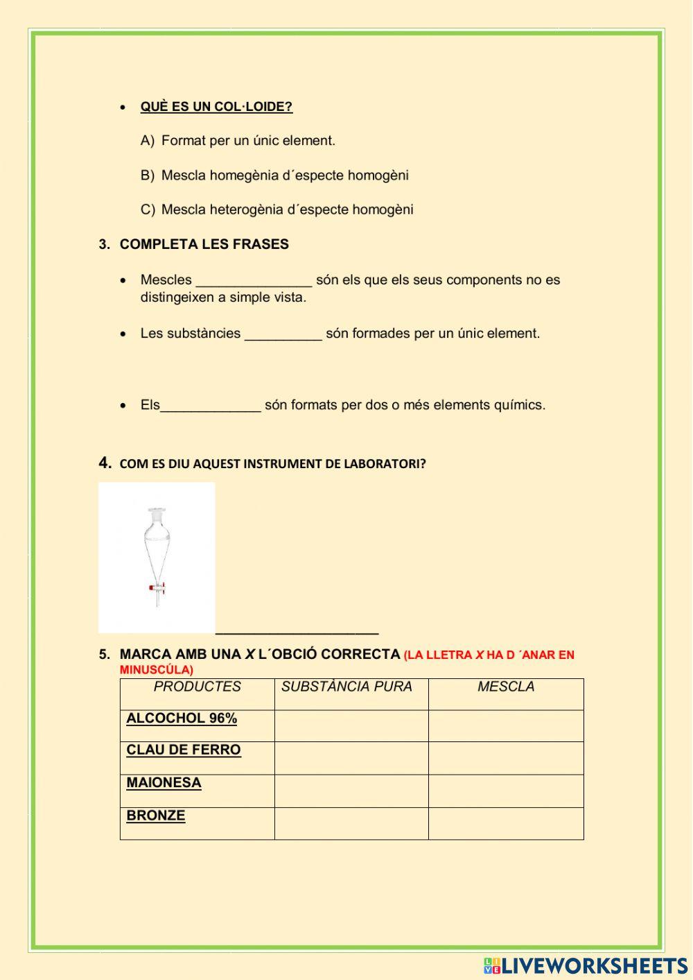 Física i química, diversitat de la matèria