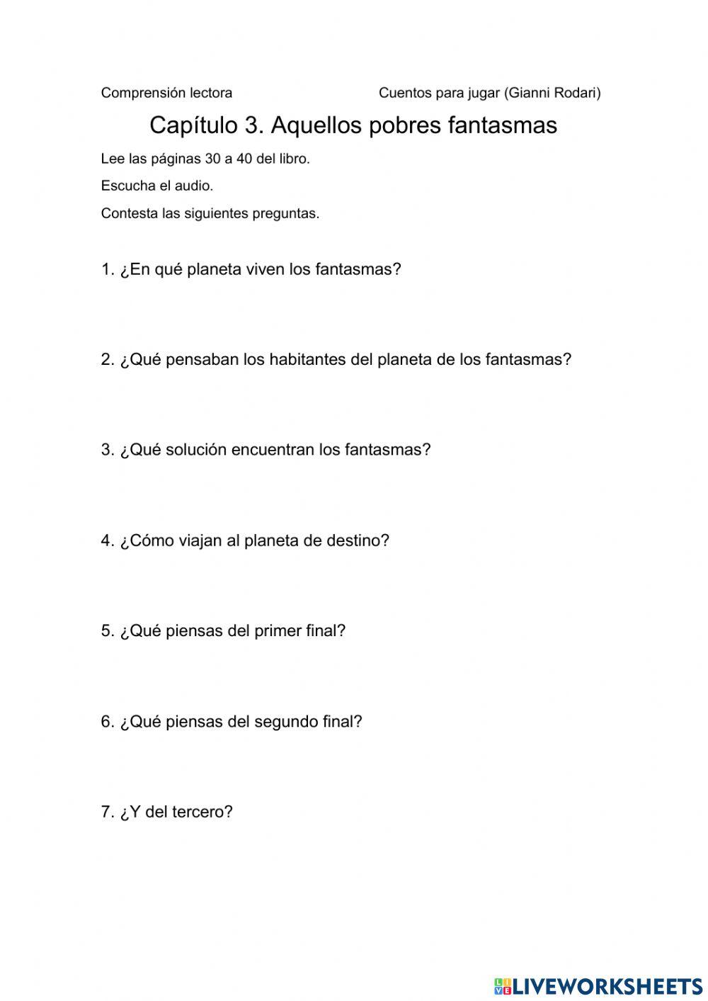 Aquellos pobres fantasmas